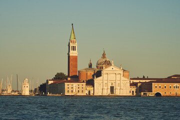 Fototapeta premium sunset on san giorgio maggiore