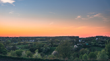 Fototapeta premium Spring evening landscape