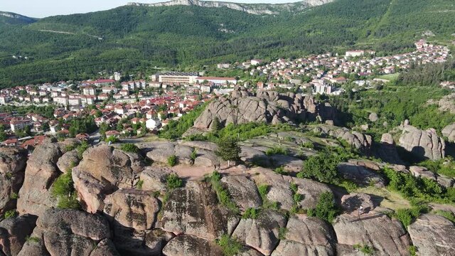 Aerial view of Belogradchik Rocks, Vidin Region, Bulgaria