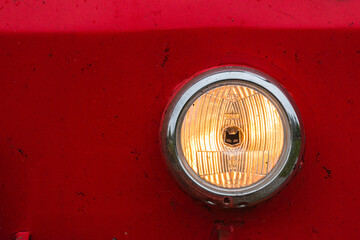 Head lamp on locomotive © Mikael