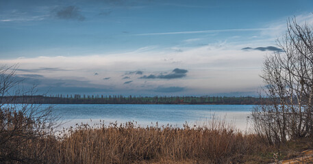 Faded nature in late summer and autumn