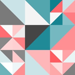 Minimal simple mosaic geometric colorful artistic background wallpaper design pattern