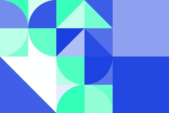 Minimal simple mosaic geometric colorful artistic background wallpaper design pattern
