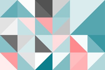 Minimal simple mosaic geometric colorful artistic background wallpaper design pattern
