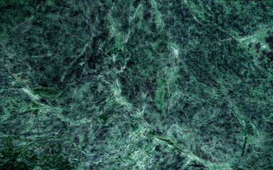 green polished marble with black veins close-up, background image