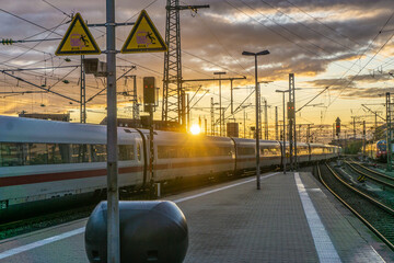 Main train station in Nuremberg, Germany