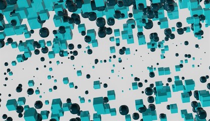 3d digital technology abstract background. 3d render secure network template for advertising, marketing, tech company, business, corporations.