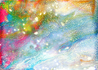 Abstract acrylic splash paint background. Splash of ink painting. Abstract paint texture on canvas. bright pastel colors.