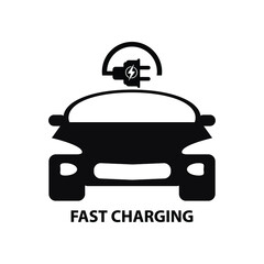 Electric Vehicle Charging station icon Vector Art. 