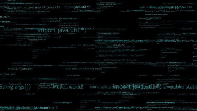 Visionary programming and coding of future software . 3D rendering computer graphic .