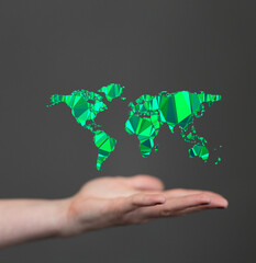 Concept day earth Save the world save environment