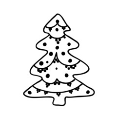 Designs of Doodle Christmas Trees. Christmas tree doodles