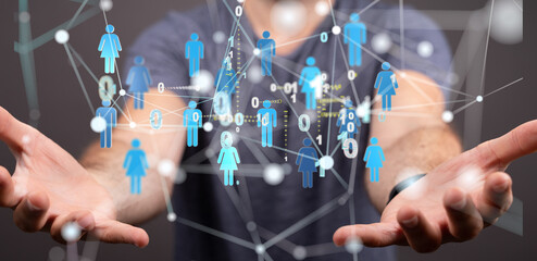 Abstract technology group and data