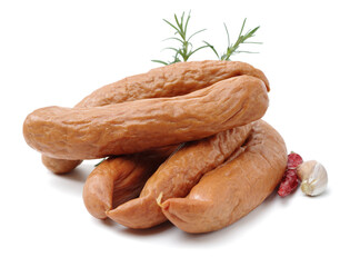 Sausage isolated on white background