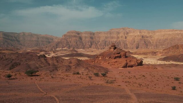 Aerial revealing drone shot of a beautiful Desert.
60 FPS.