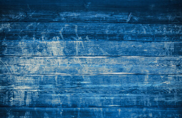 wooden wall, blue background