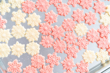 Fototapeta premium Chocolate snowflakes