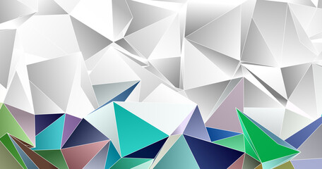 Obraz premium Abstract Low-Poly background. triangulated texture. Design 3d. Polygonal geometrical pattern. Triangular modern style