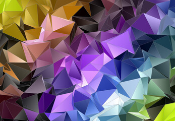 Fototapeta premium Abstract Low-Poly background. triangulated texture. Design 3d. Polygonal geometrical pattern. Triangular modern style