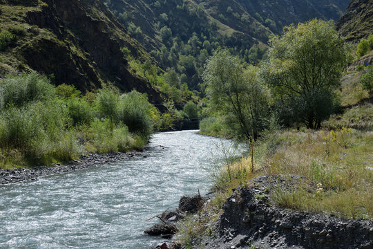  Argun river. Chechnya. Russia