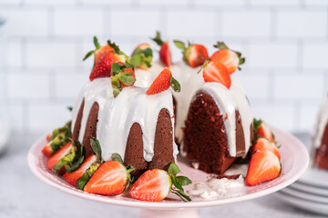 Red velvet bundt cake