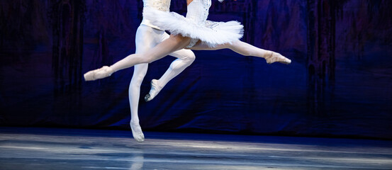  Closeup of ballerinas dancing