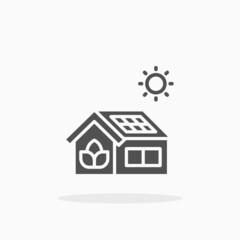 Eco House icon. Vector illustration. Enjoy this icon for your project.