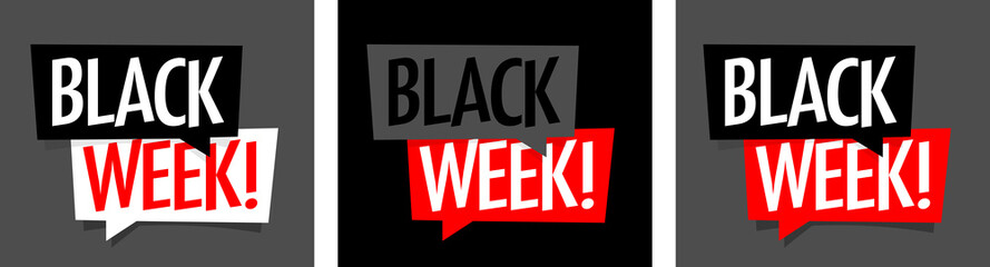 Black week ! - obrazy, fototapety, plakaty