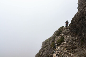 Fototapeta premium Foggy hike