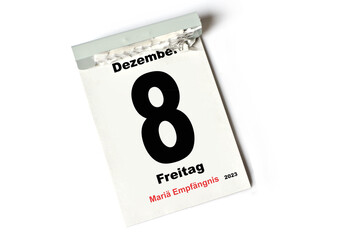 8  Dezember 2023 Mariä Empfängnis