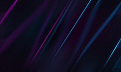 Bright abstract blurred background with bokeh. Blurred lights, neon glowing lines on a dark background.