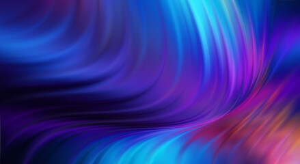 Bright abstract blurred background with bokeh. Blurred lights, neon glowing lines on a dark background.
