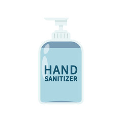 Alcohol gel. Hand sanitizer icon vector. Washing alcohol gel used against viruses, bacteria, flu, coronavirus. Waterless hand cleaner.
