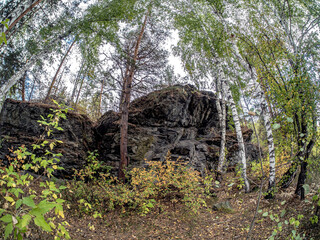 basalt rocks near the village of Balandino