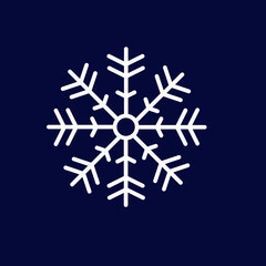 ornament snowflake on blue background