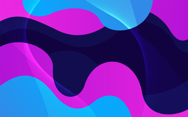 Abstract Colorful Geometric Background. Fluid Shapes composition