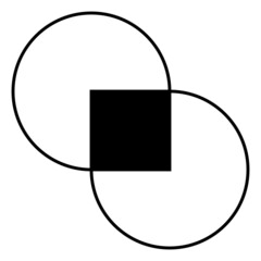 Linear Abstract Geometric Element. Black And White Modern Poster. Abstract Wall Art. Digital Art Of Interior Decoration For Print