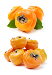 persimmon on a white background