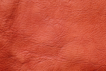 Light brown orange genuine full grain leather texture