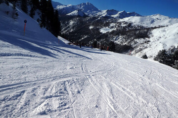 Skiabfahrt vom Schaidbergbahnlift