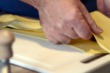 selbstgemachte Ravioli mit Duxelles