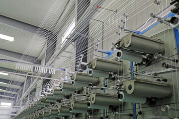High speed rotating machinery and equipment in spinning production line