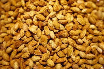 Almond pattern textured background.