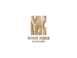 old wood fiber pattern vintage Logo Template vector illustration