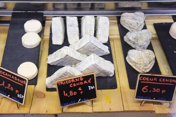 French soft cheese shop