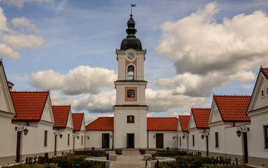 White church and monastery