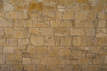 View on light brown stone wall