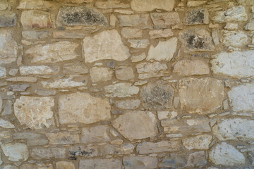 Detail photo of old stone wall. Texture