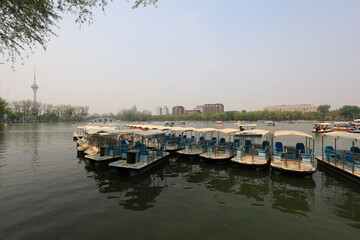 Leisure boat in the park, Beijing