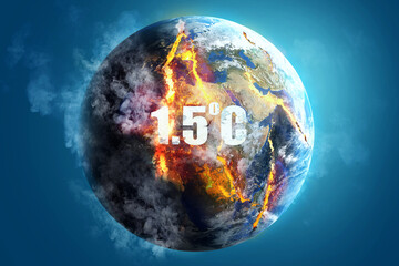 1,5 Grad - Klimawandel - Gefahr - Umweltschutz